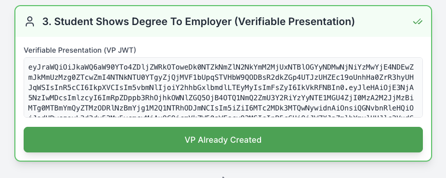 Create Decentralized Identifier output